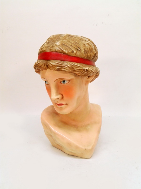 escultura cabeza busto hombre yeso 34_5x22x19_5 1u